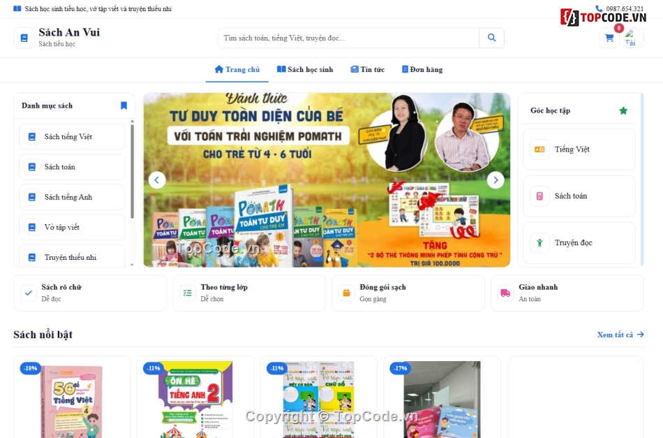 bán,tiểu học,website mua bán sách